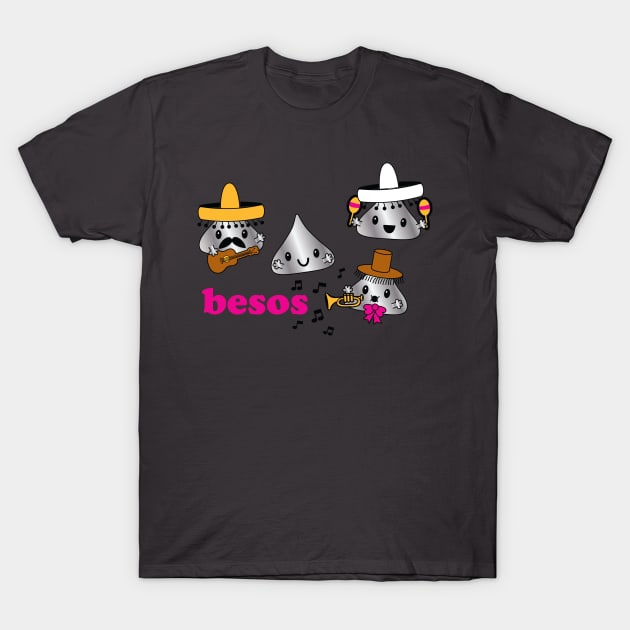 Besos Kisses T-Shirt by toddgoldmanart